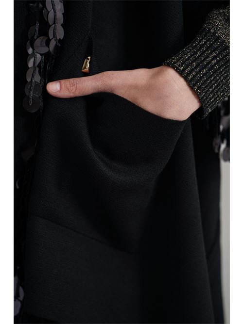 Mantella in maglia Love To Love by Gai Mattiolo | LV2027NERO